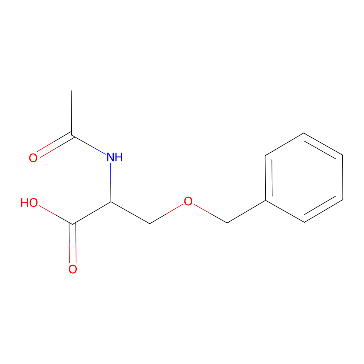 N-Acetyl-O-benzylserine molecular structure, CAS 35436-77-2