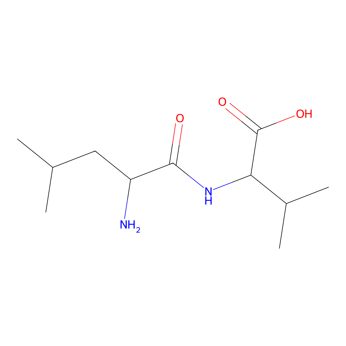 Leucylvaline molecular structure, CAS 35436-83-0