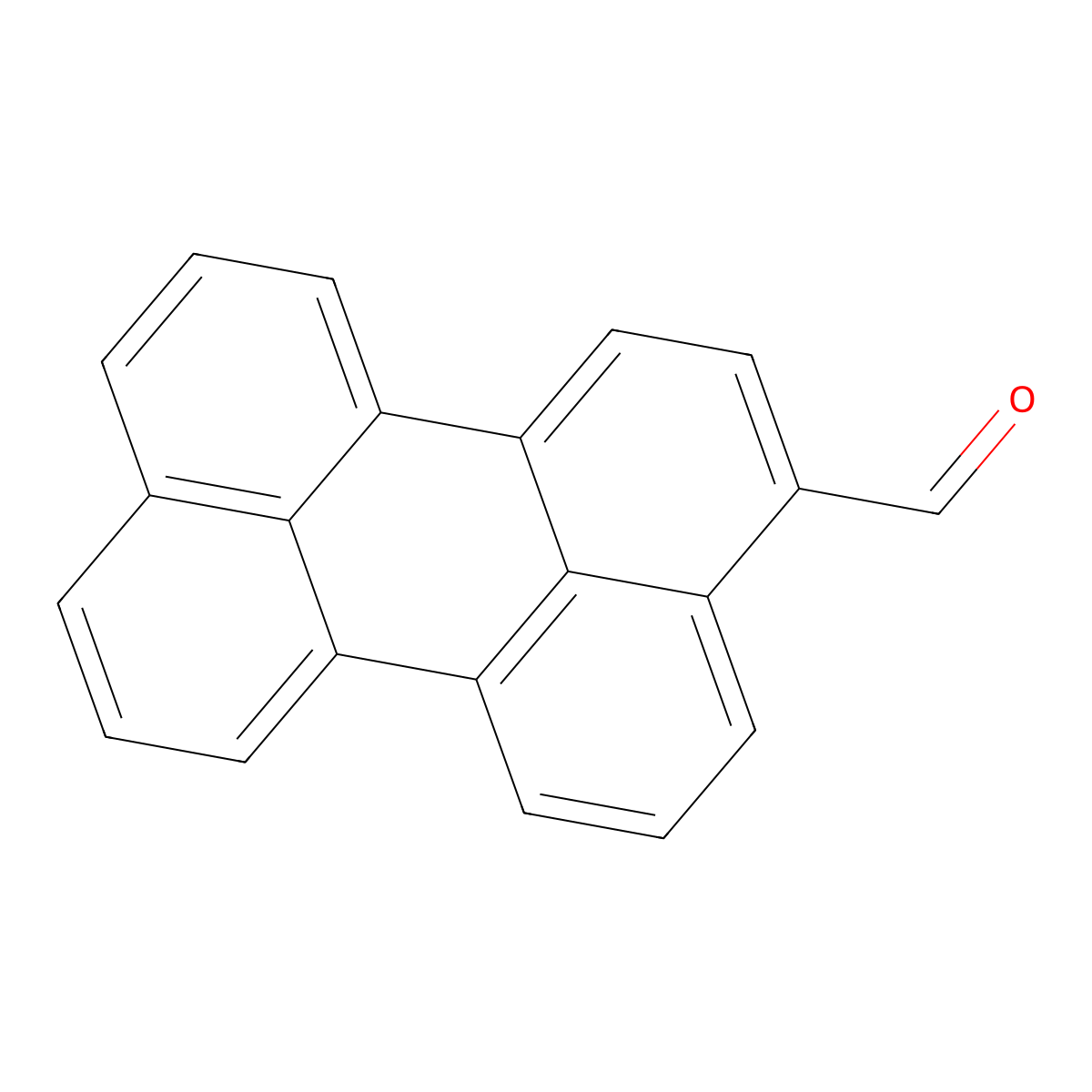 3-Perylenecarboxaldehyde molecular structure, CAS 35438-63-2