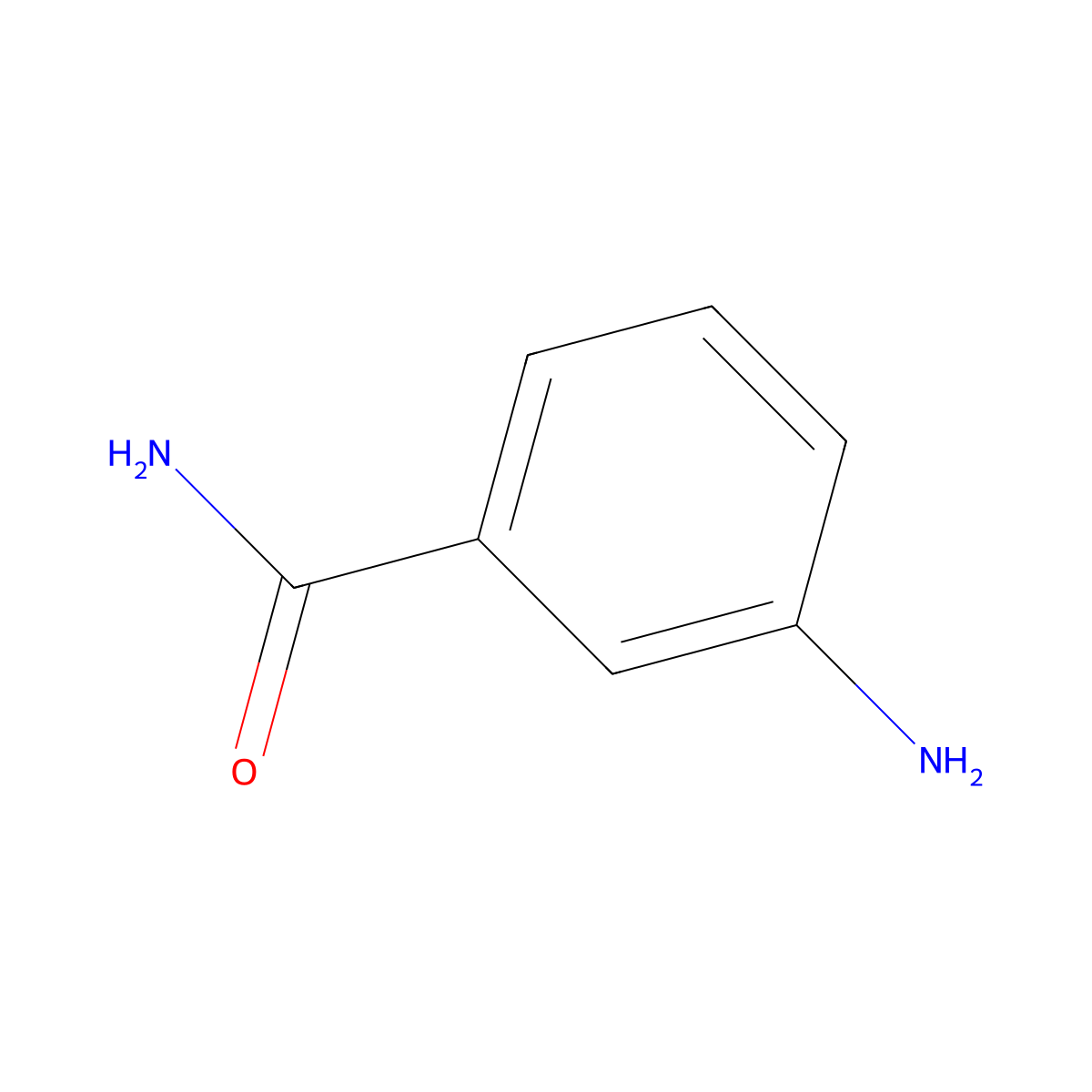 3-Aminobenzamide molecular structure, CAS 3544-24-9
