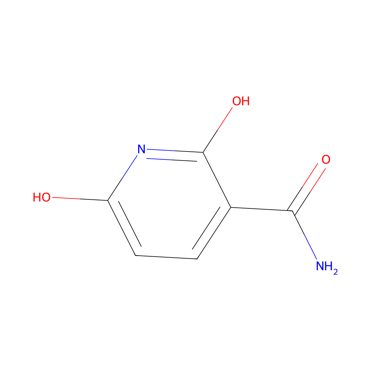 2,6-Dihydroxynicotinamide molecular structure, CAS 35441-11-3