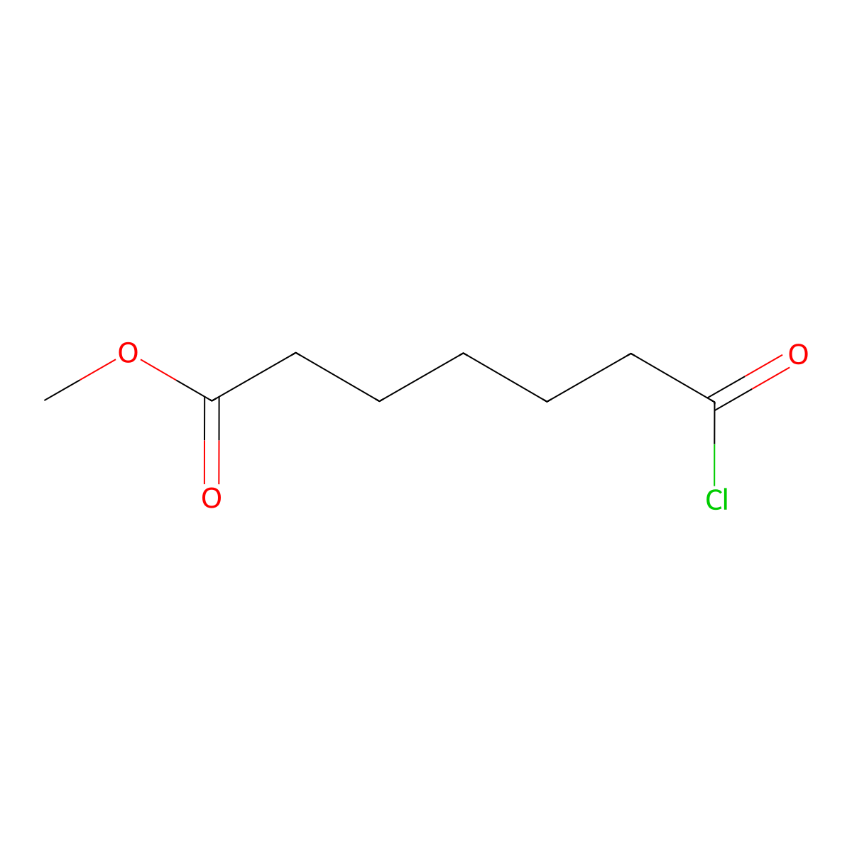 Methyl 7-chloro-7-oxoheptanoate molecular structure, CAS 35444-47-4