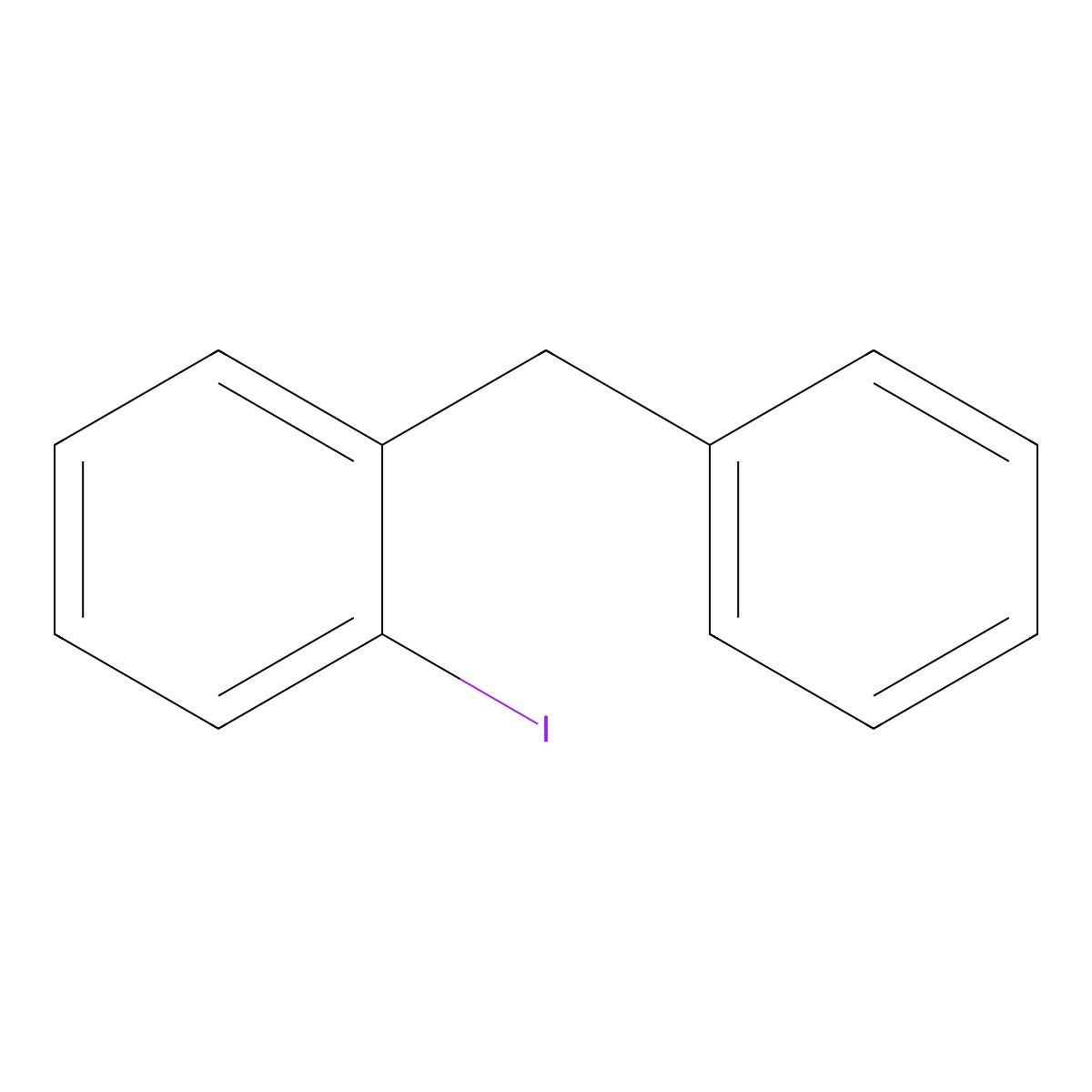 1-Benzyl-2-iodobenzene molecular structure, CAS 35444-93-0