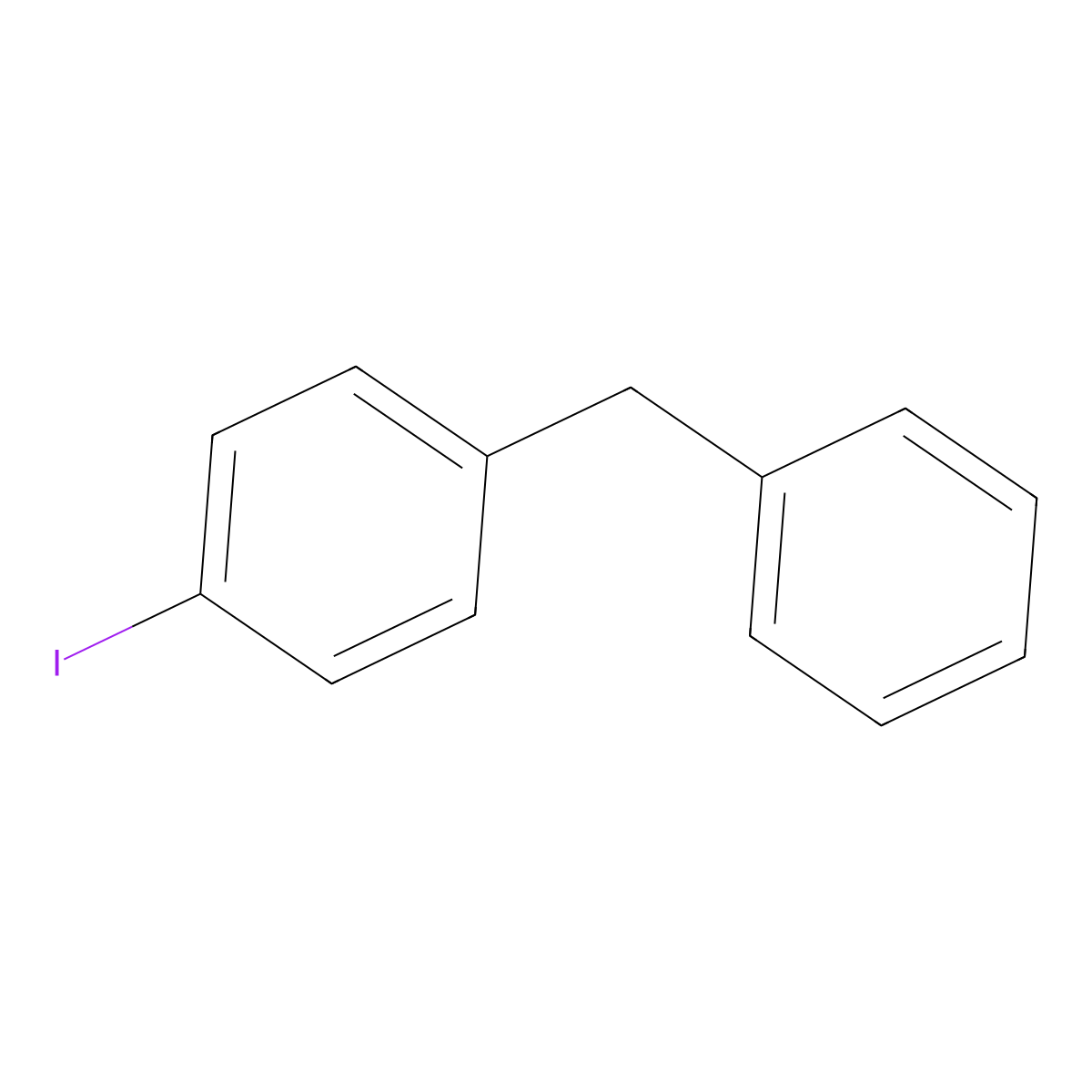 1-Benzyl-4-iodobenzene molecular structure, CAS 35444-94-1