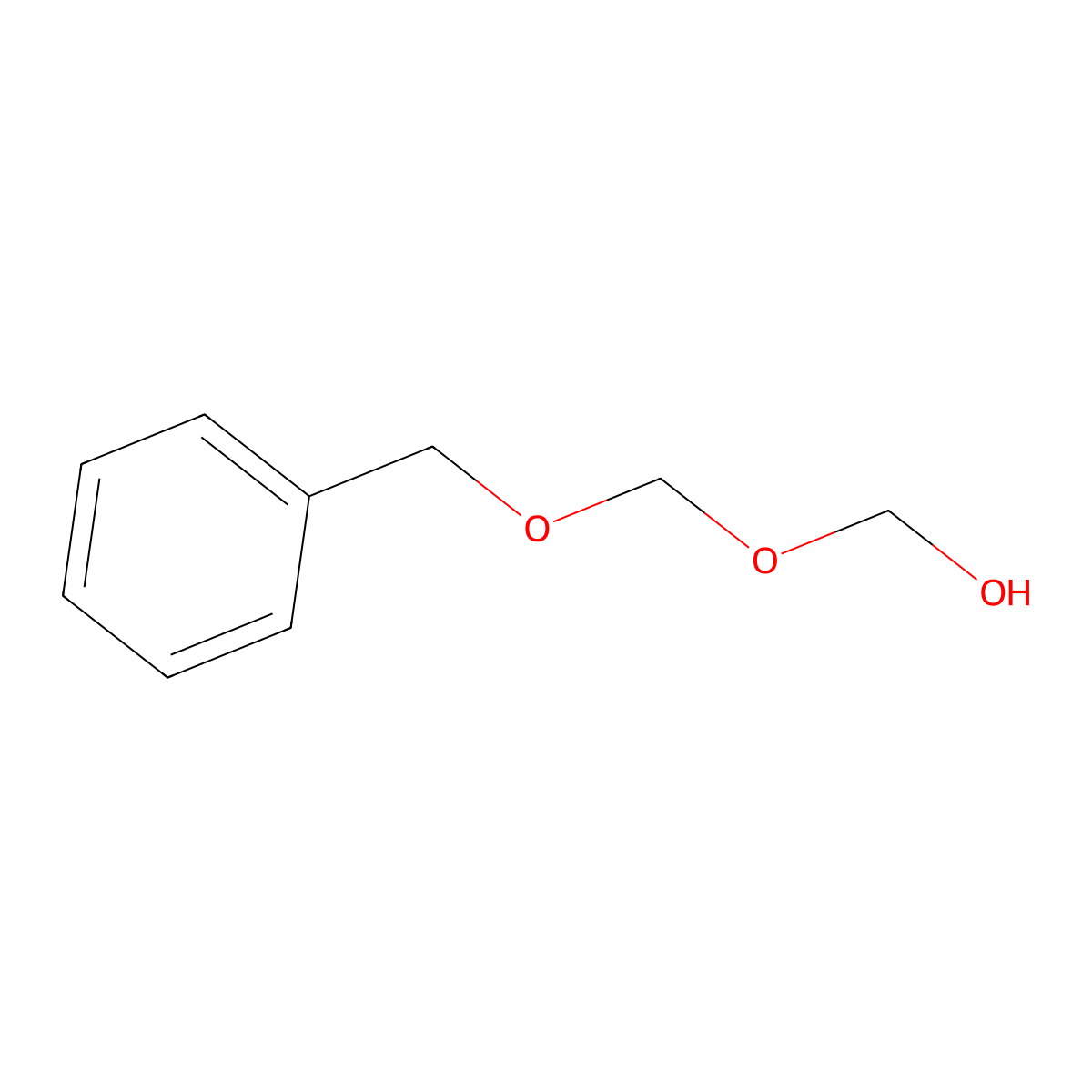 ((Phenylmethoxy)methoxy)methanol molecular structure, CAS 35445-70-6