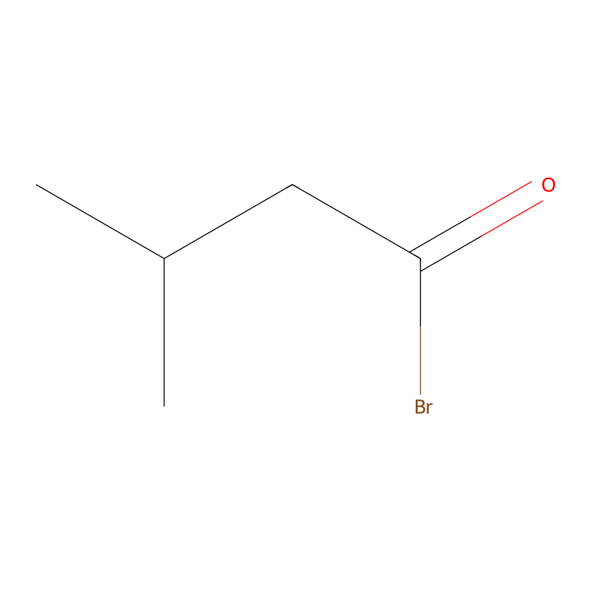 Butanoyl bromide, 3-methyl- molecular structure, CAS 35447-68-8