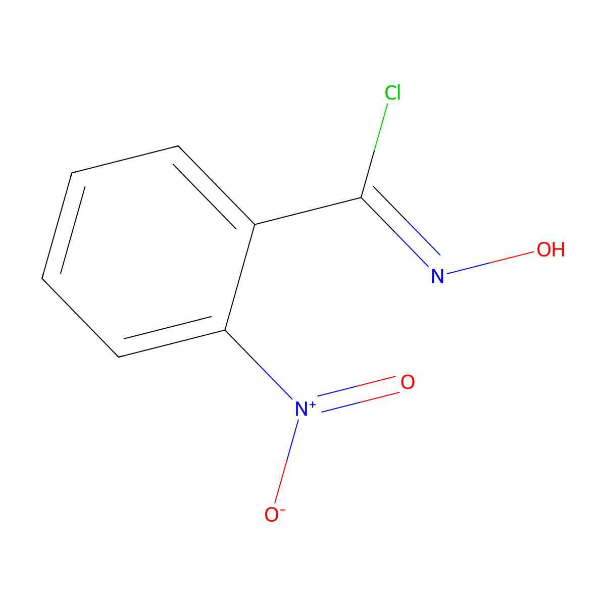 alpha-Chloro-2-nitrobenzaldoxime molecular structure, CAS 35447-75-7