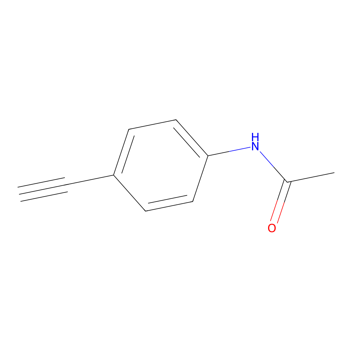 N-(4-ethynylphenyl)acetamide molecular structure, CAS 35447-83-7