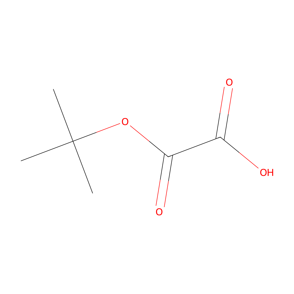 2-(Tert-butoxy)-2-oxoacetic acid molecular structure, CAS 35448-10-3