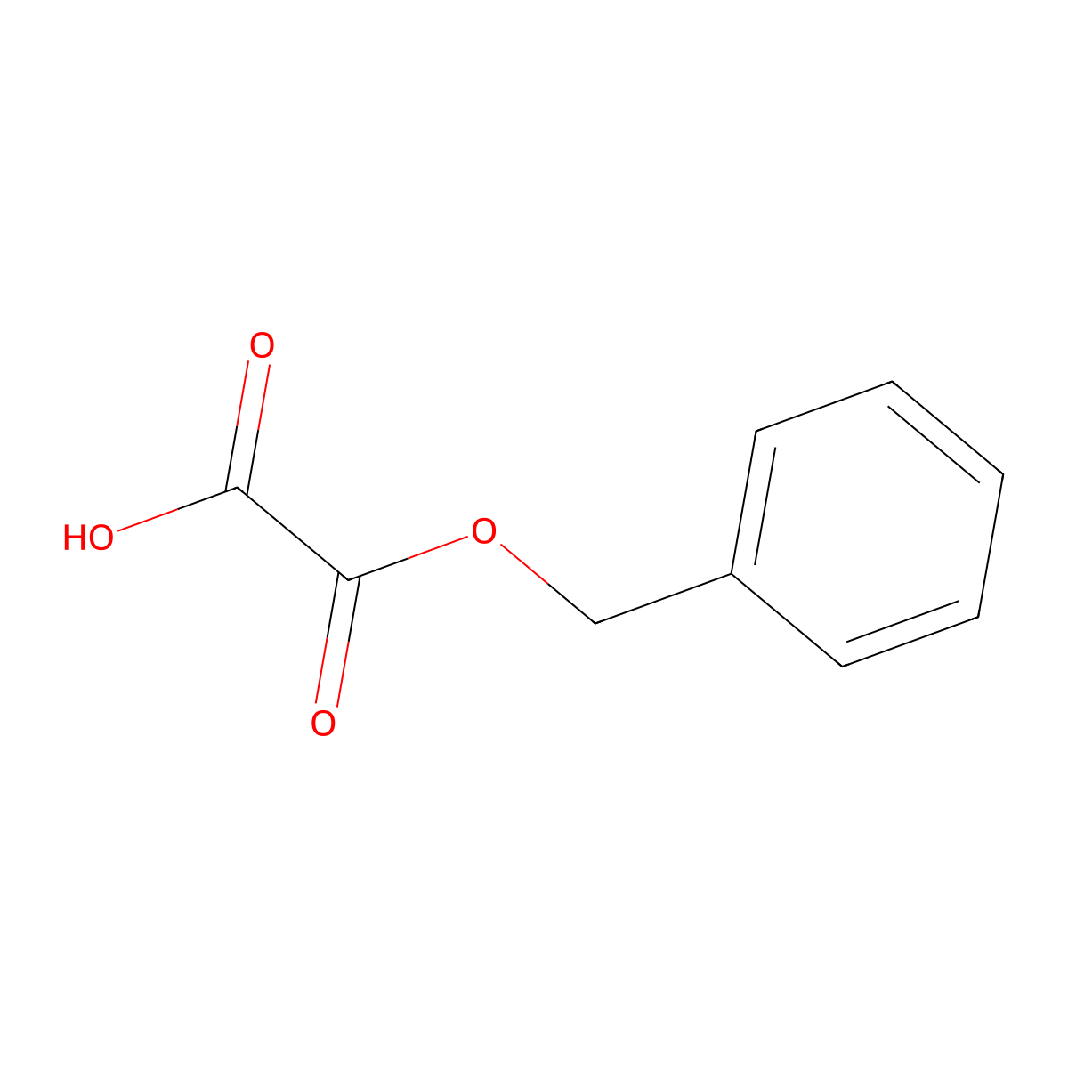 2-(Benzyloxy)-2-oxoacetic acid molecular structure, CAS 35448-14-7