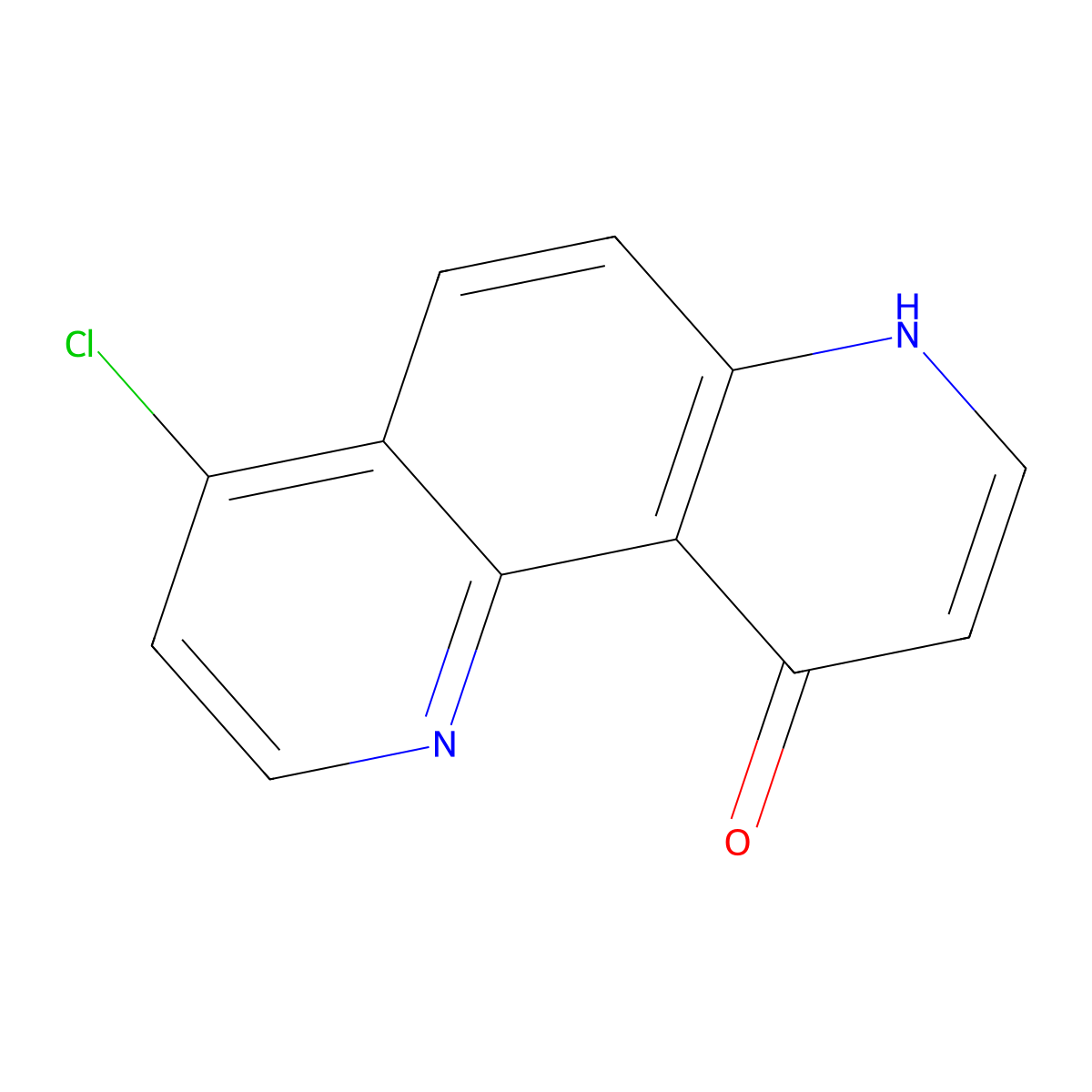 4-Chloro-1,7-phenanthrolin-10-ol molecular structure, CAS 35449-10-6
