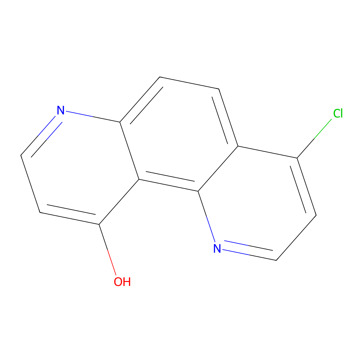 4-Chloro-1,7-phenanthrolin-10-ol molecular structure, CAS 35449-10-6