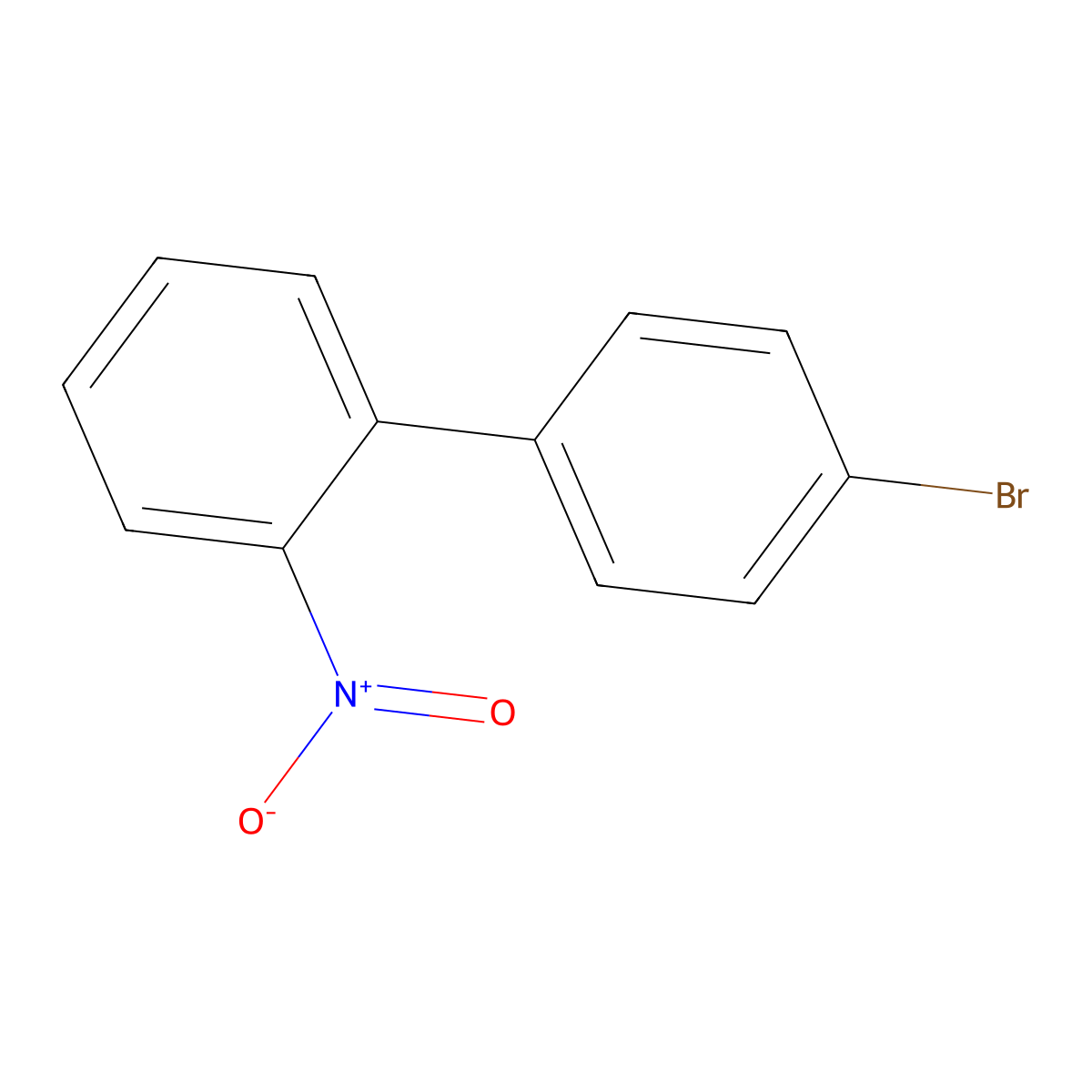 4'-Bromo-2-nitrobiphenyl molecular structure, CAS 35450-34-1