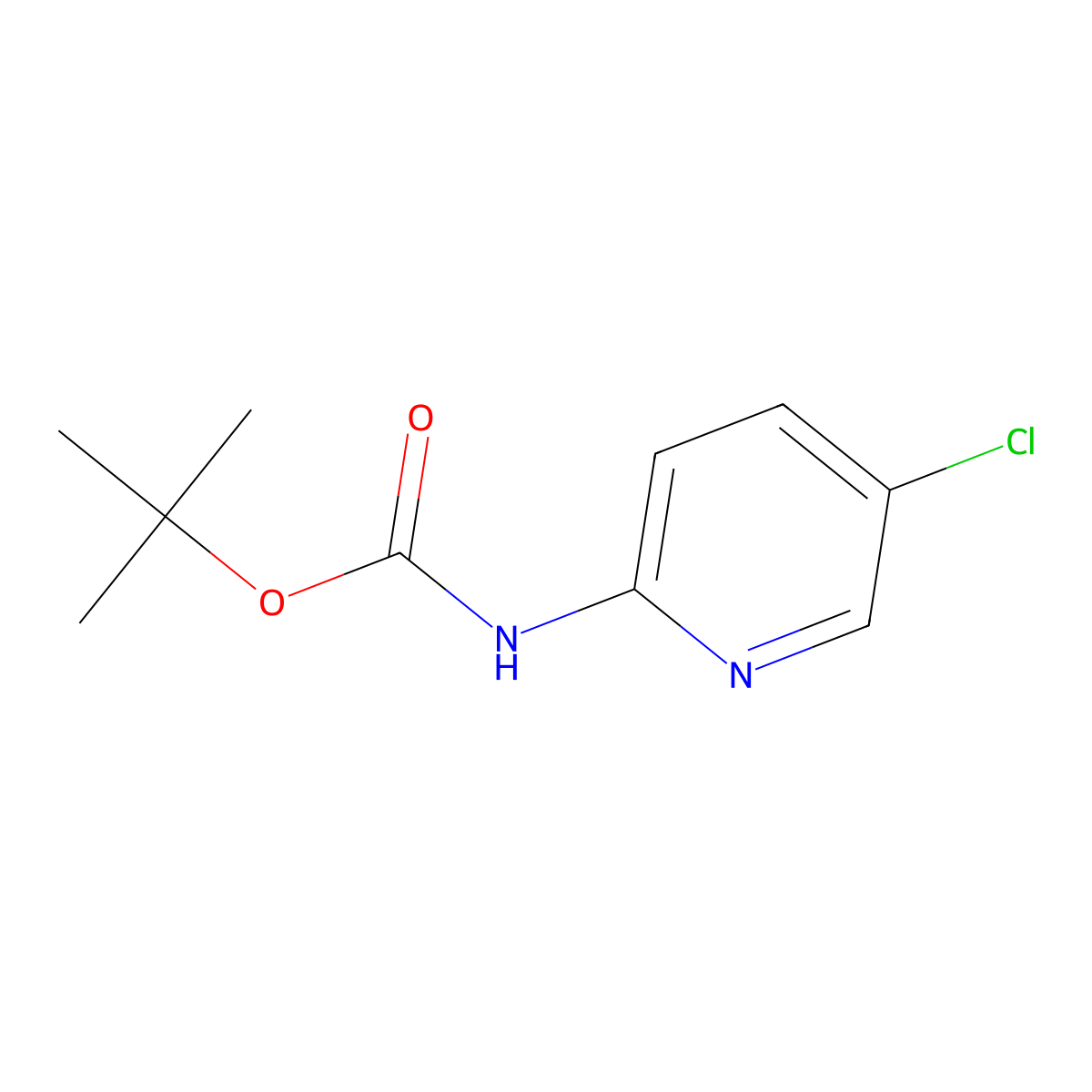 tert-Butyl (5-chloropyridin-2-yl)carbamate molecular structure, CAS 354503-86-9