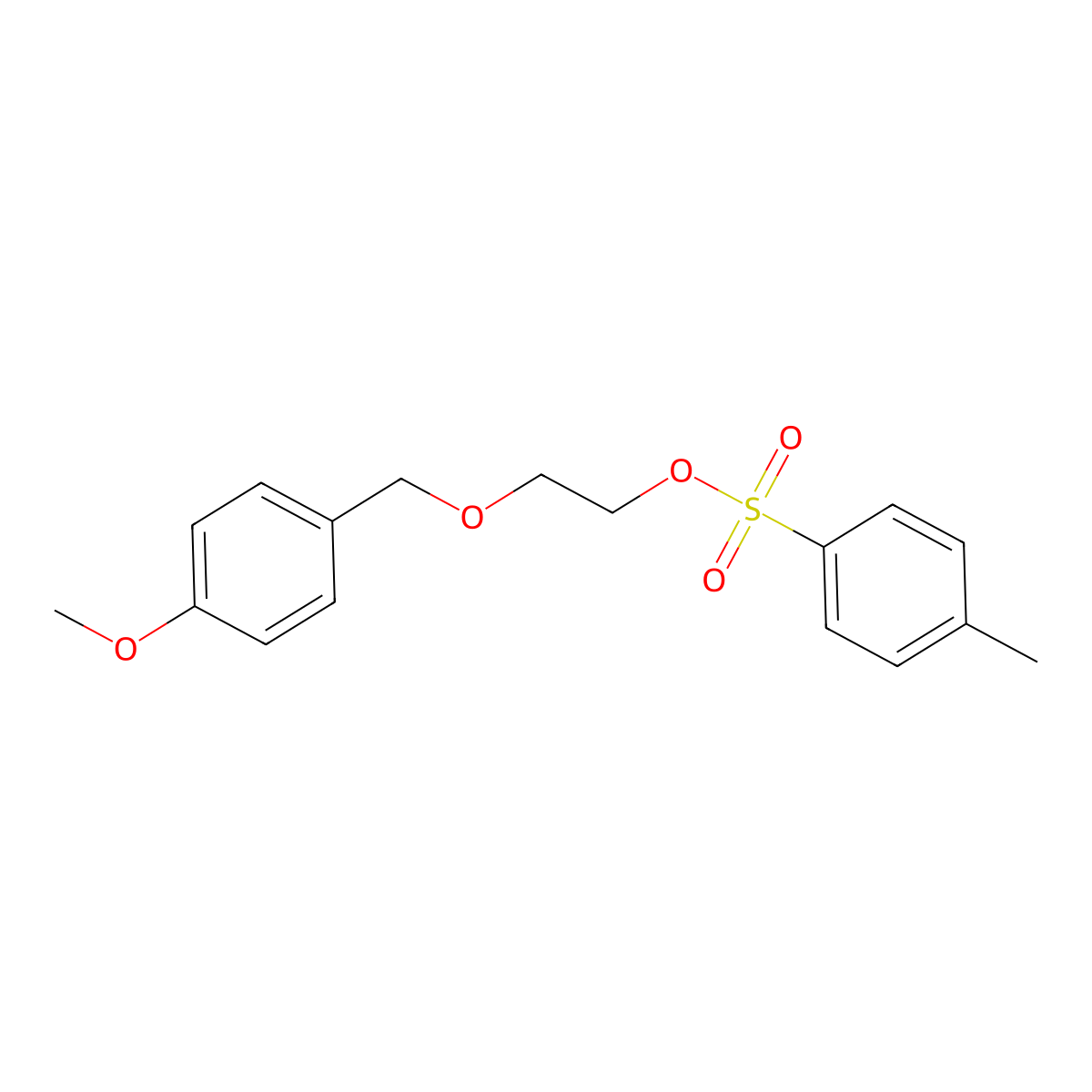 2-[(4-Methoxyphenyl)methoxy]ethyl 4-methylbenzene-1-sulfonate molecular structure, CAS 354507-05-4