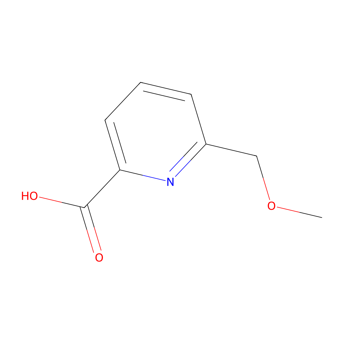 6-(Methoxymethyl)pyridine-2-carboxylic acid molecular structure, CAS 354517-76-3