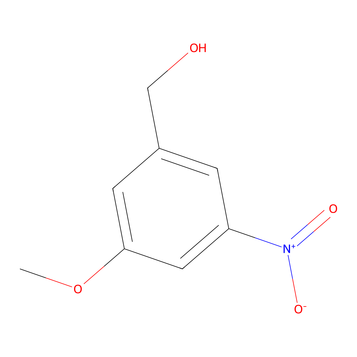 (3-Methoxy-5-nitrophenyl)methanol molecular structure, CAS 354525-36-3
