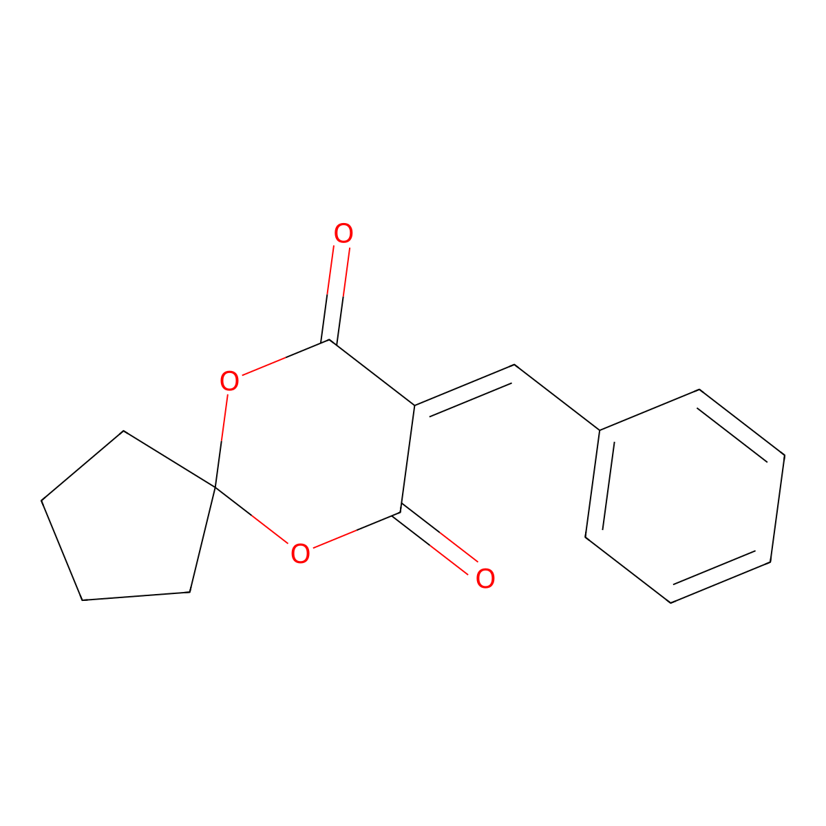 8-Benzylidene-6,10-dioxaspiro[4.5]decane-7,9-dione molecular structure, CAS 354532-21-1