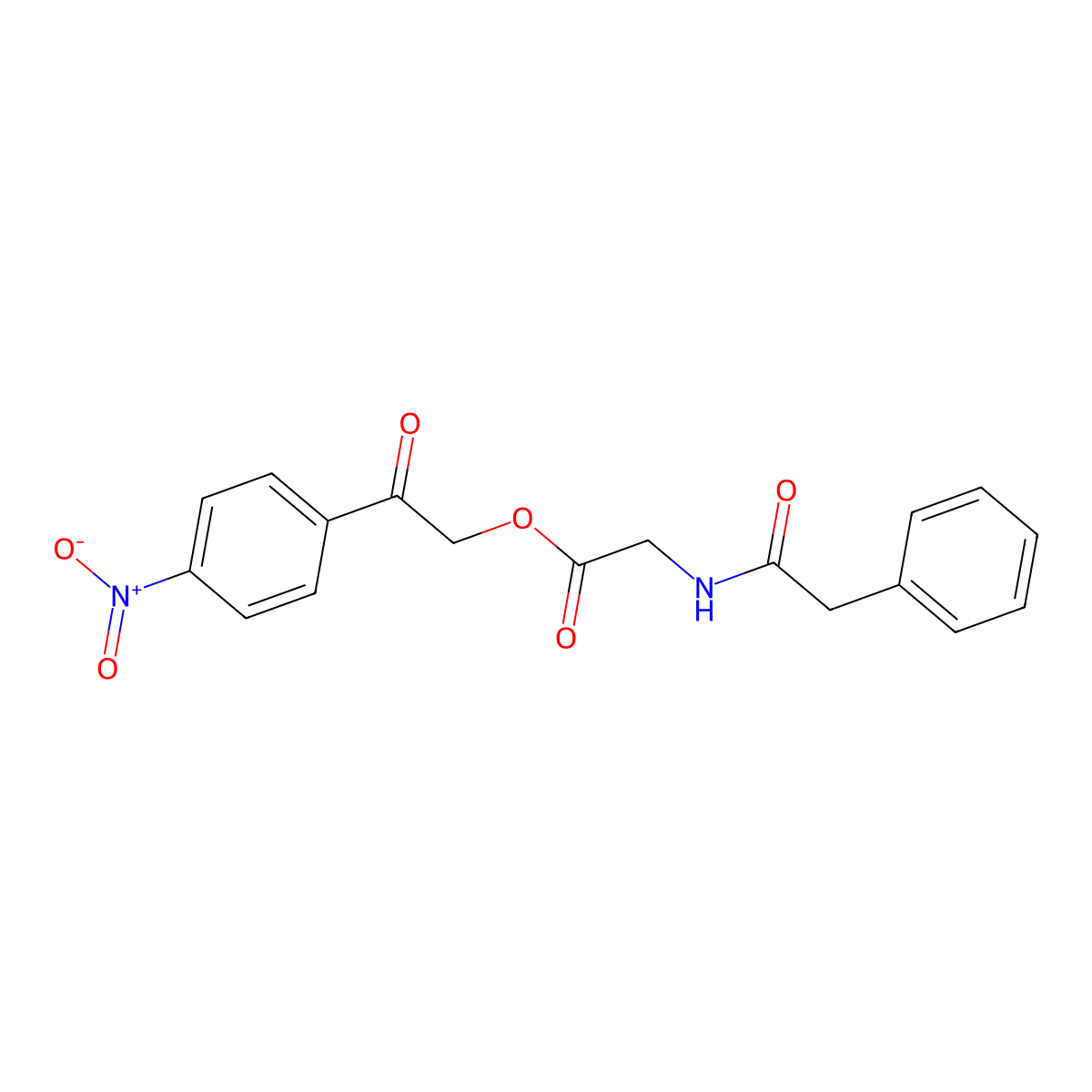 2-(4-Nitrophenyl)-2-oxoethyl 2-(2-phenylacetamido)acetate molecular structure, CAS 354533-53-2
