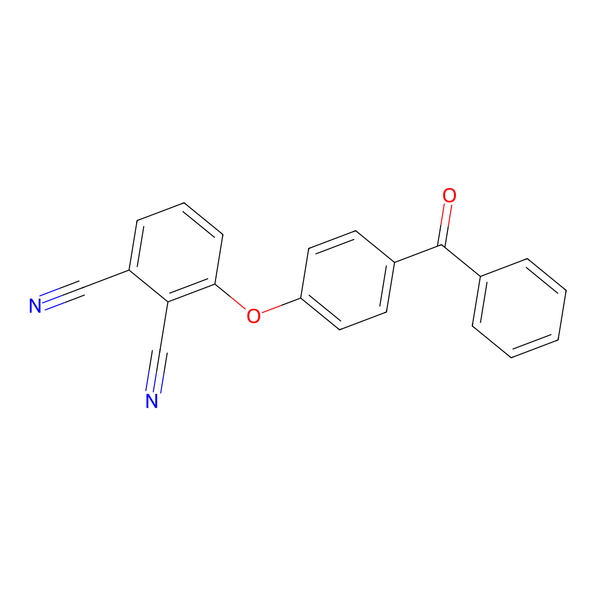 3-(4-Benzoylphenoxy)phthalonitrile molecular structure, CAS 354533-74-7