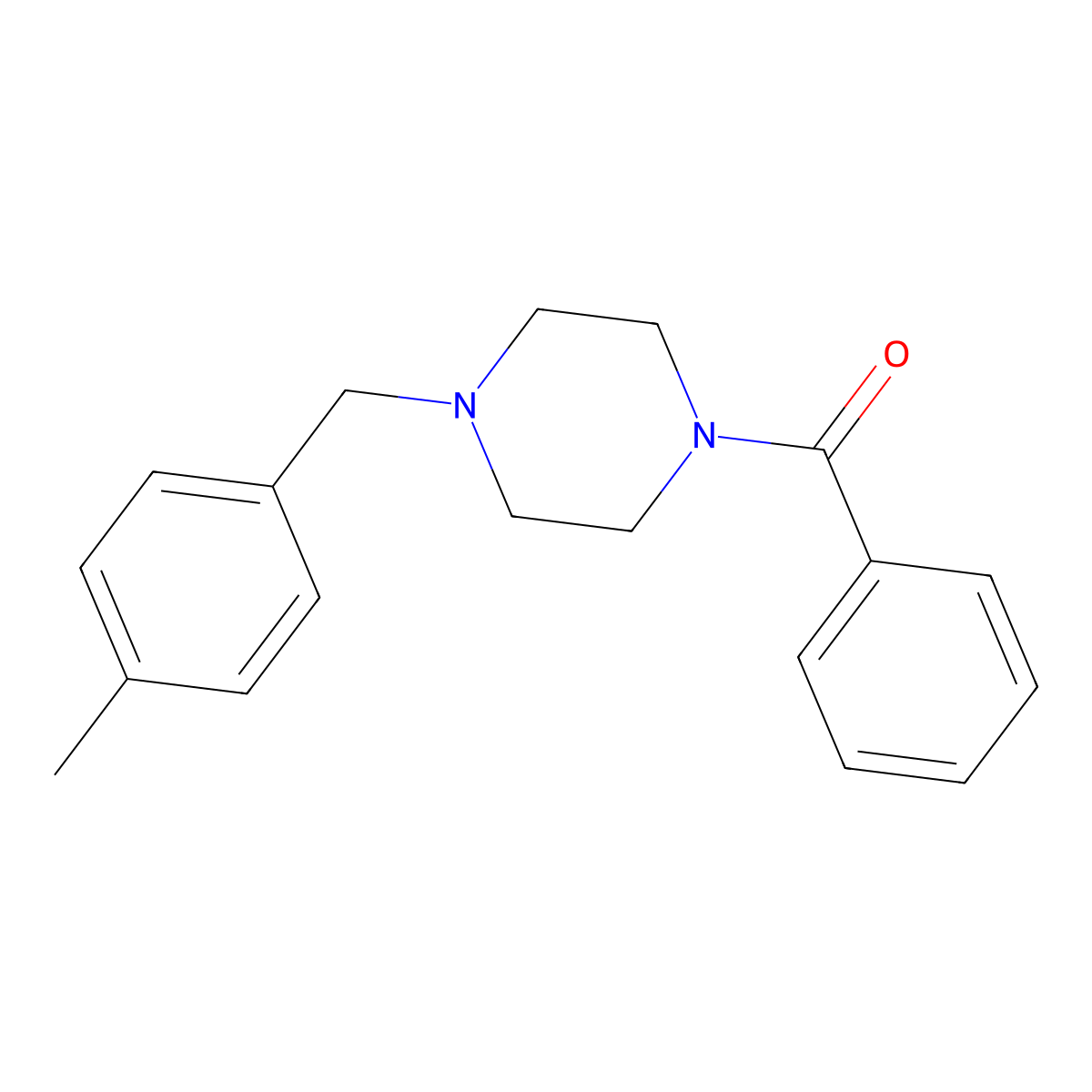 [4-(4-Methylbenzyl)piperazin-1-yl](phenyl)methanone molecular structure, CAS 354536-24-6