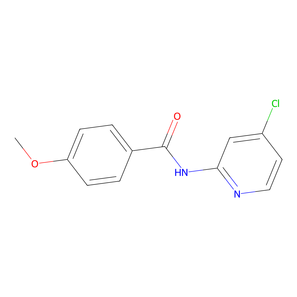 N-(4-chloropyridin-2-yl)-4-methoxybenzamide molecular structure, CAS 354537-45-4