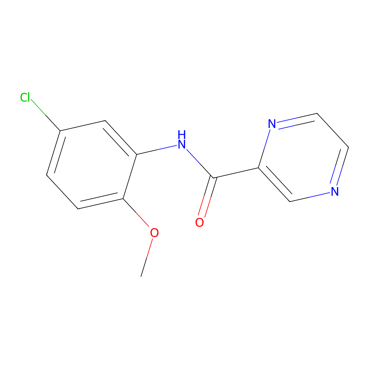 N-(5-chloro-2-methoxyphenyl)pyrazine-2-carboxamide molecular structure, CAS 354537-52-3