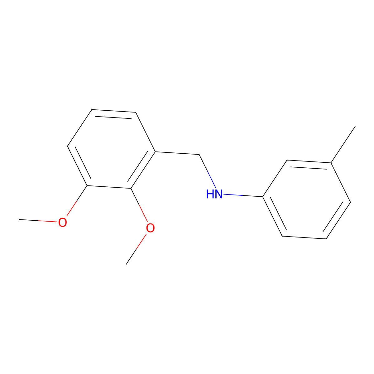 2,3-Dimethoxy-N-(3-methylphenyl)benzenemethanamine molecular structure, CAS 354537-99-8