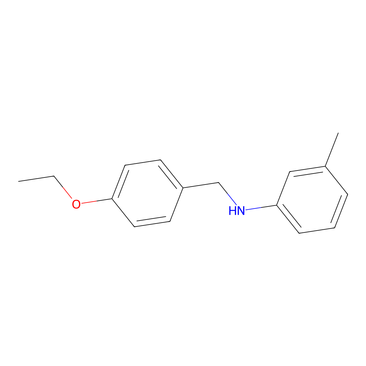 N-(4-ethoxybenzyl)-3-methylaniline molecular structure, CAS 354538-01-5