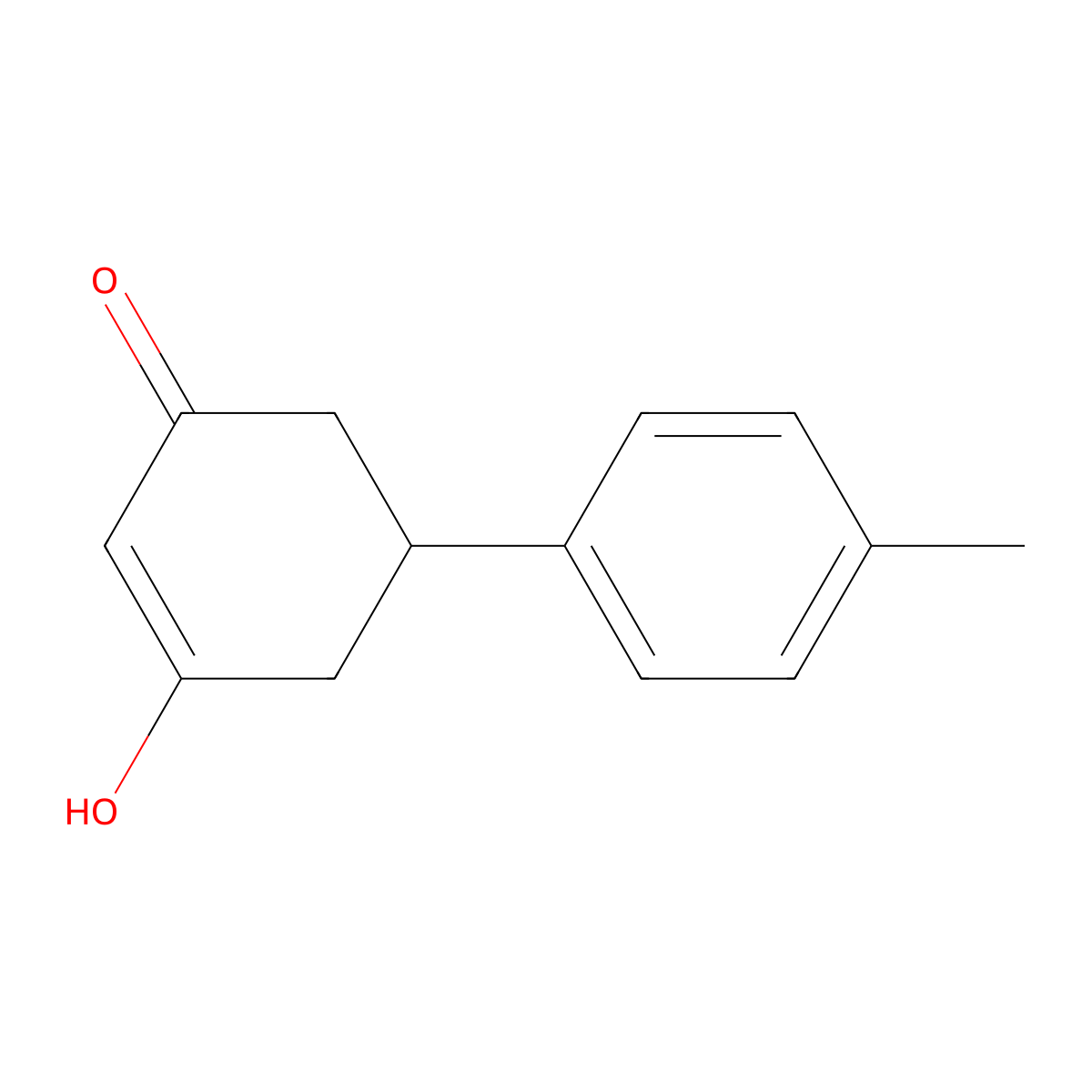 3-Hydroxy-5-(4-methylphenyl)cyclohex-2-en-1-one molecular structure, CAS 354539-08-5