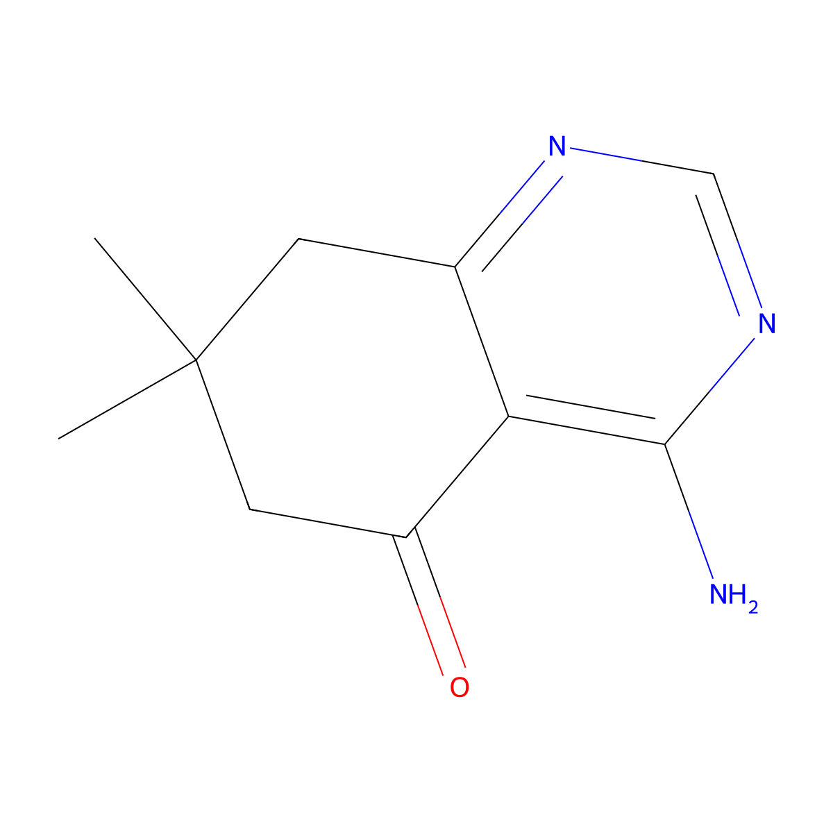 4-amino-7,7-dimethyl-7,8-dihydroquinazolin-5(6H)-one molecular structure, CAS 354539-34-7