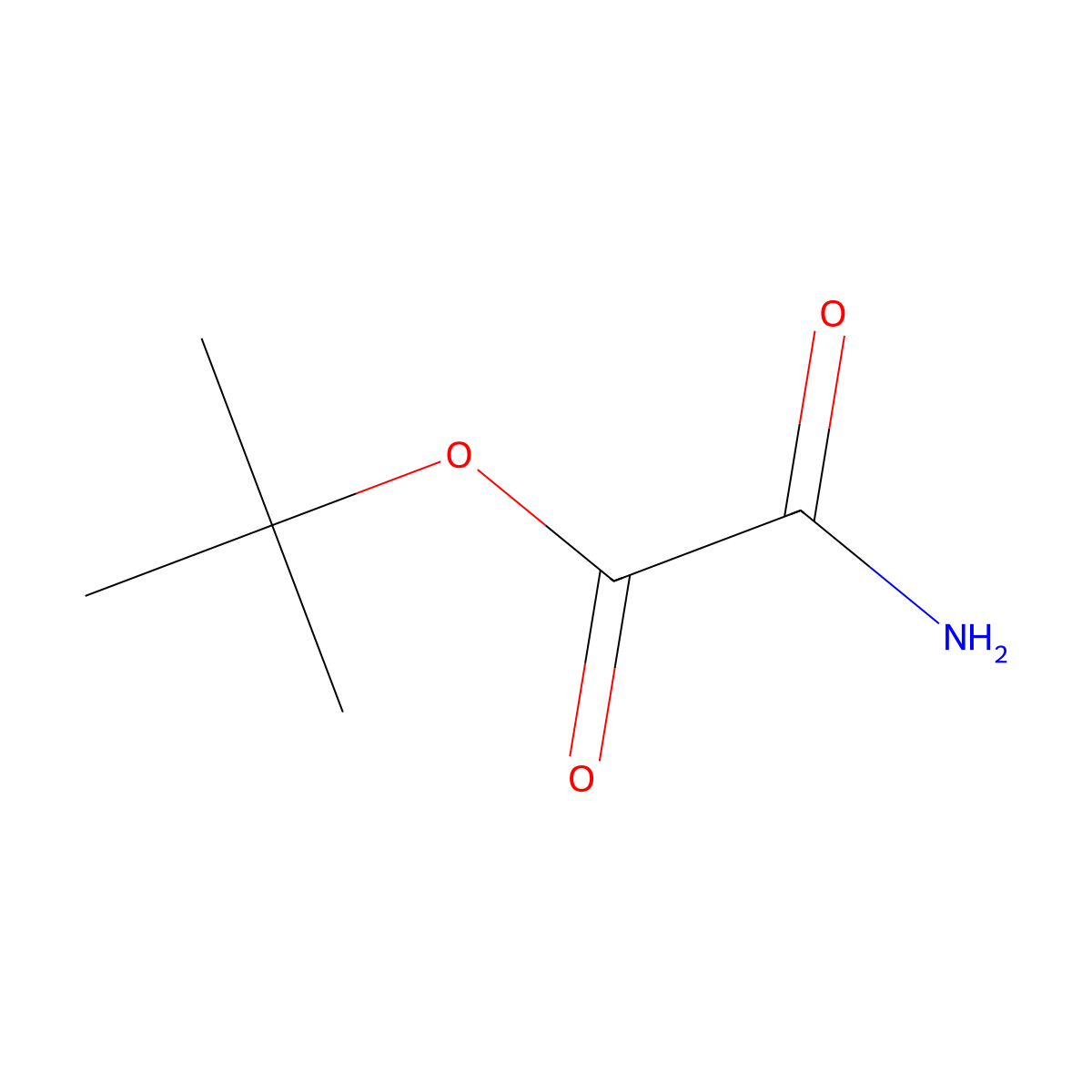 Tert-butyl carbamoylformate molecular structure, CAS 35454-04-7