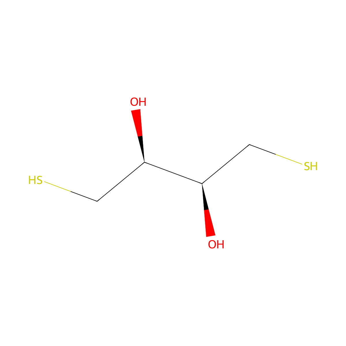 D-1,4-Dithiothreitol molecular structure, CAS 35454-97-8