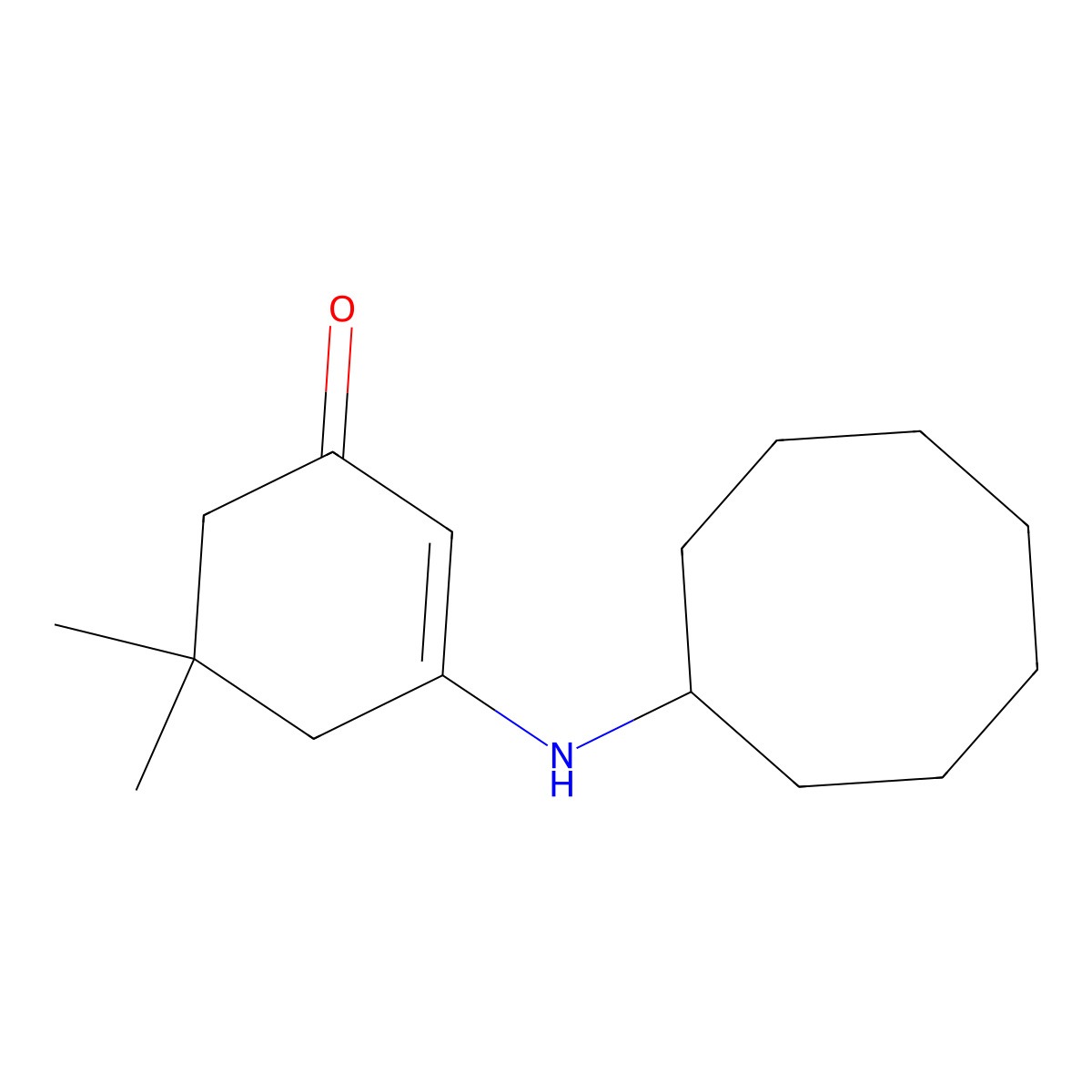 3-(Cyclooctylamino)-5,5-dimethylcyclohex-2-en-1-one molecular structure, CAS 354544-15-3