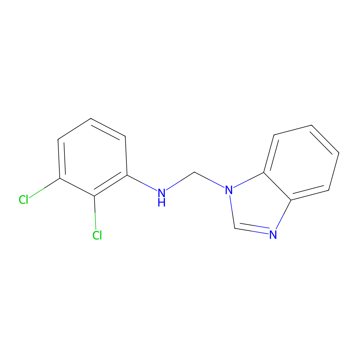 N-[(1H-Benzimidazol-1-yl)methyl]-2,3-dichloroaniline molecular structure, CAS 354548-81-5