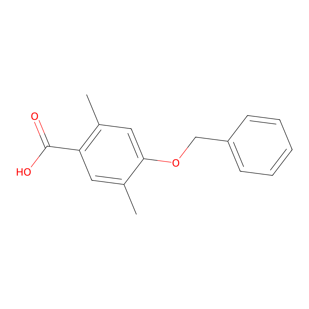 4-(Benzyloxy)-2,5-dimethylbenzoic acid molecular structure, CAS 354551-94-3
