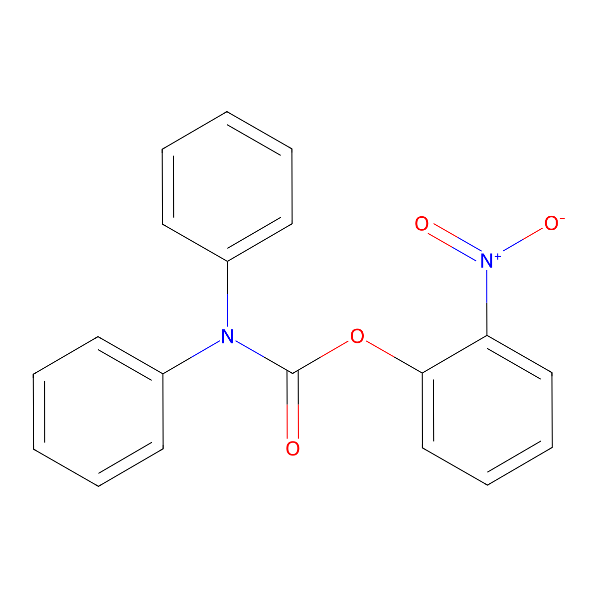 2-Nitrophenyl diphenylcarbamate molecular structure, CAS 354552-03-7