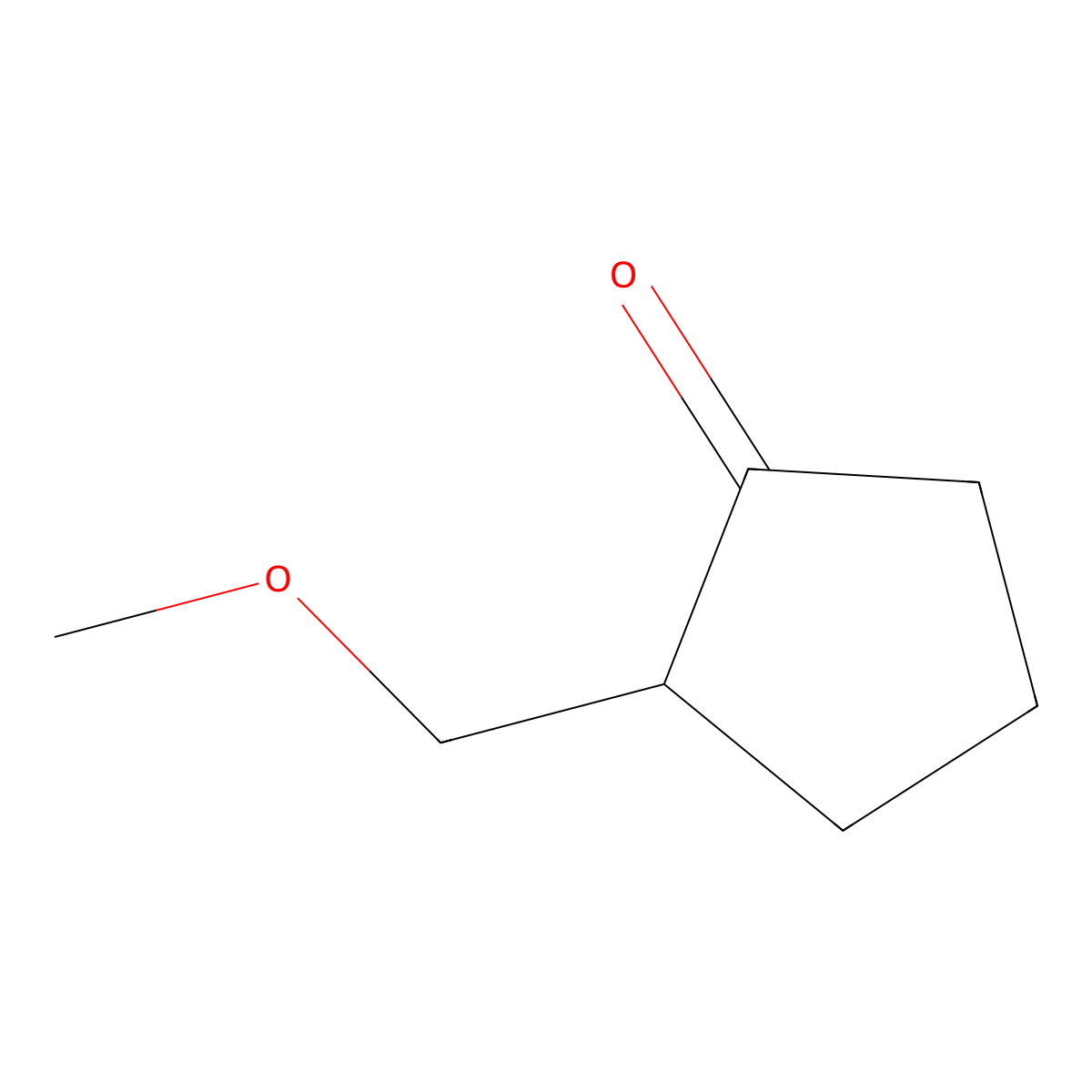 2-(Methoxymethyl)cyclopentanone molecular structure, CAS 35457-02-4