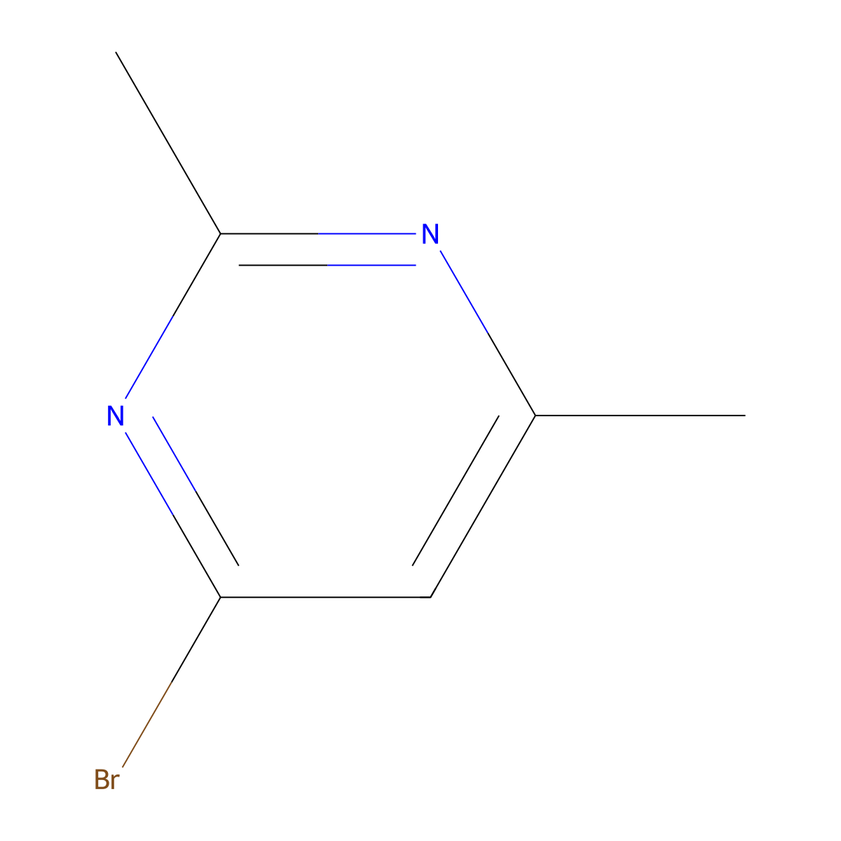 4-Bromo-2,6-dimethylpyrimidine molecular structure, CAS 354574-56-4