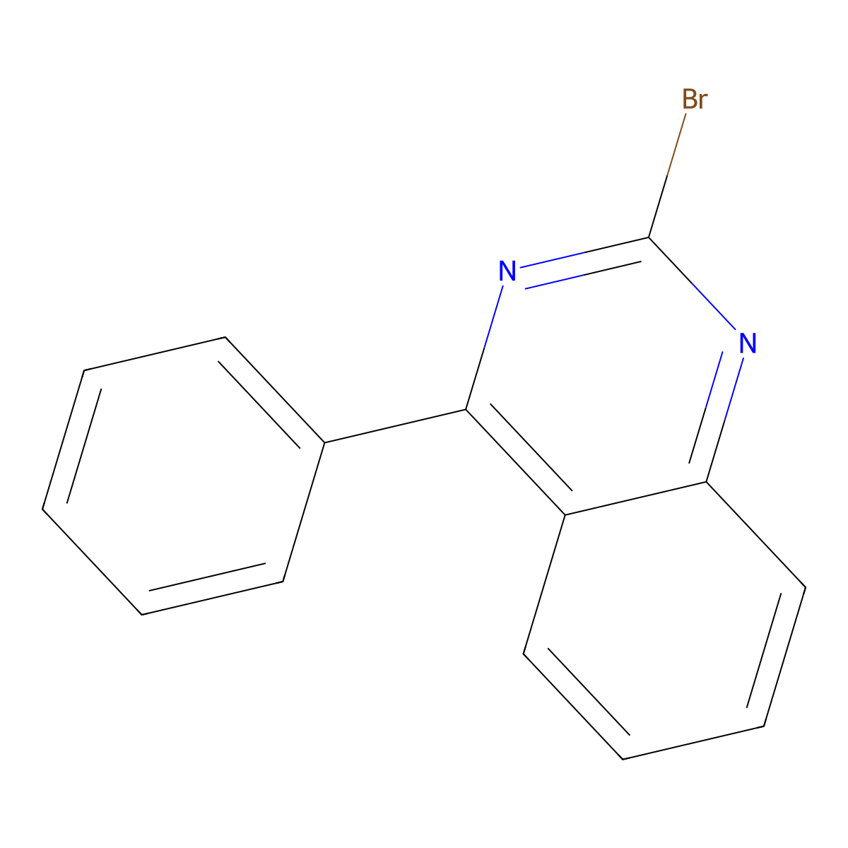 2-Bromo-4-phenylquinazoline molecular structure, CAS 354574-58-6