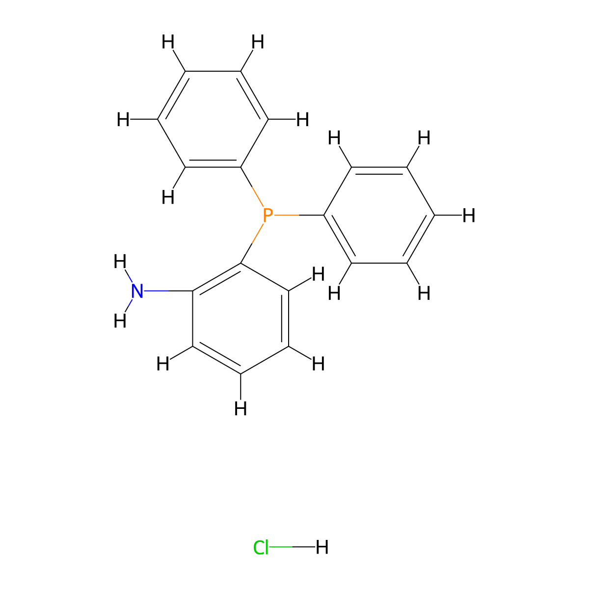 2-(Diphenylphosphino)aniline hydrochloride molecular structure, CAS 354583-59-8