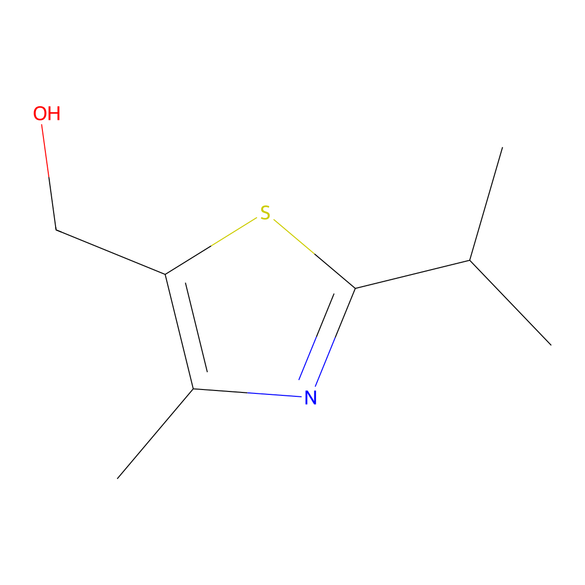 (2-Isopropyl-4-methyl-1,3-thiazol-5-yl)methanol molecular structure, CAS 354587-68-1