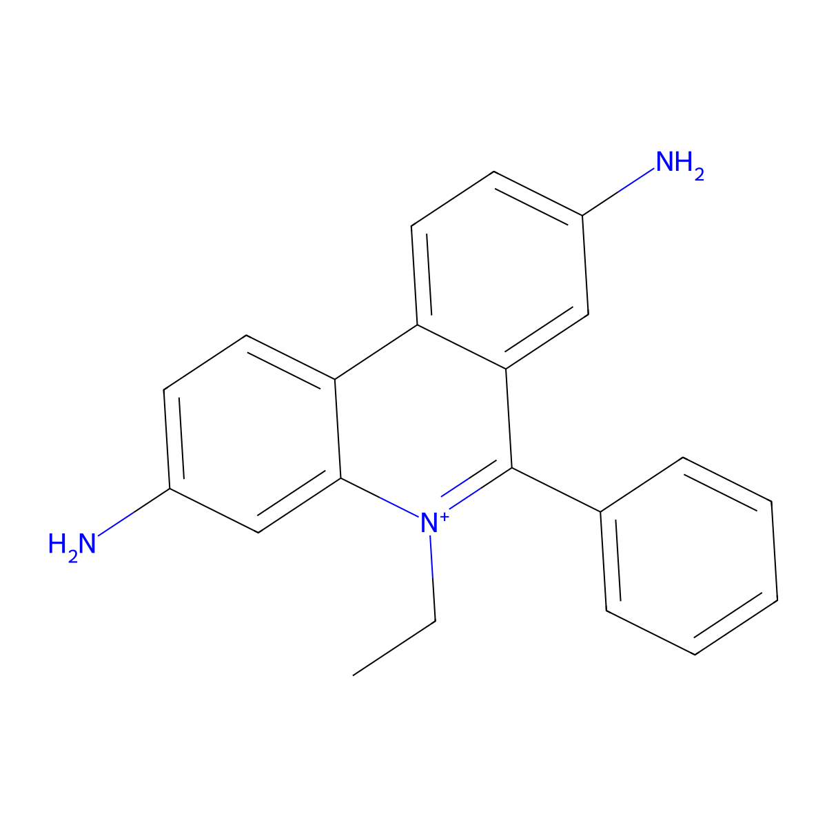 Ethidium molecular structure, CAS 3546-21-2