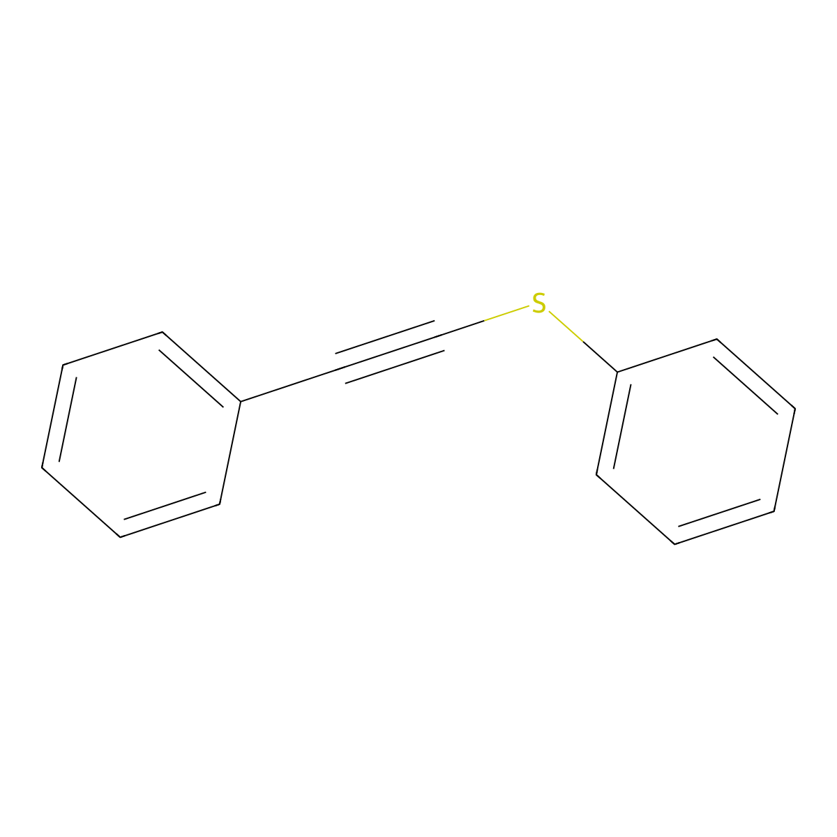 [(Phenylethynyl)sulfanyl]benzene molecular structure, CAS 35460-31-2