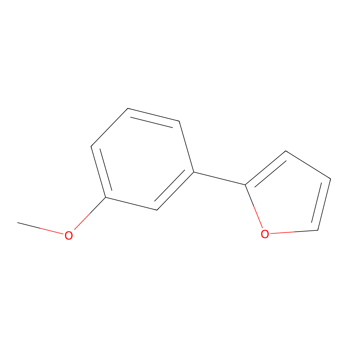2-(3-Methoxyphenyl)furan molecular structure, CAS 35461-93-9