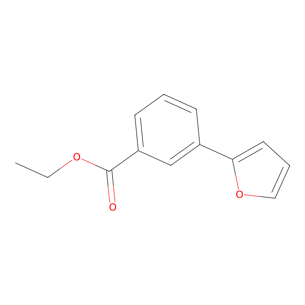 Ethyl 3-(furan-2-yl)benzoate molecular structure, CAS 35461-97-3