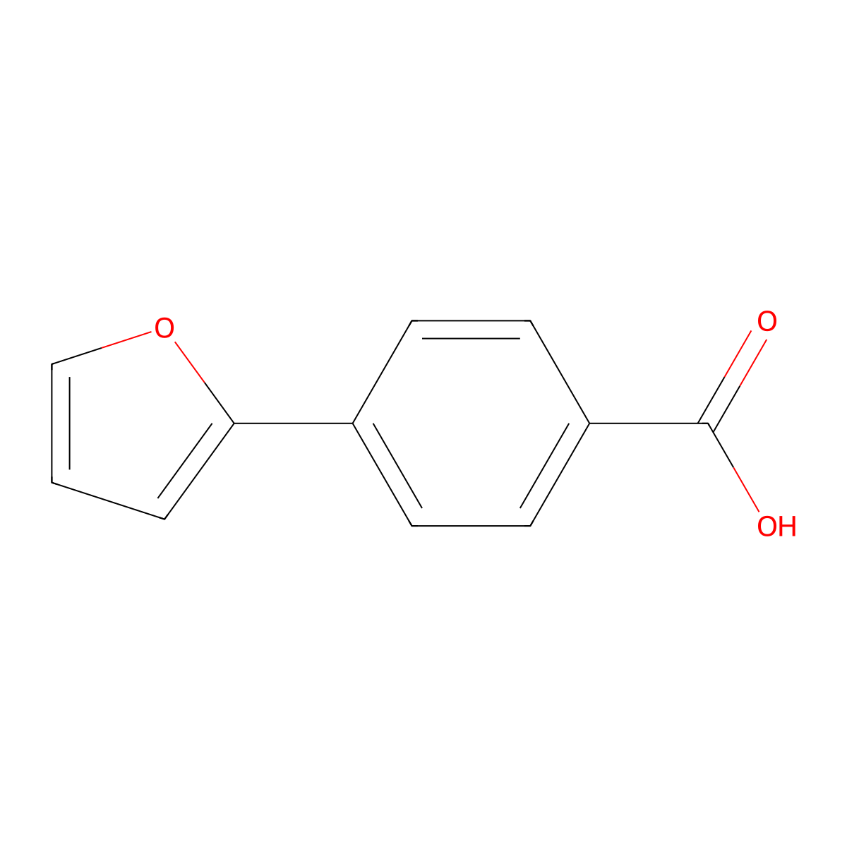 4-(Fur-2-yl)benzoic acid molecular structure, CAS 35461-98-4