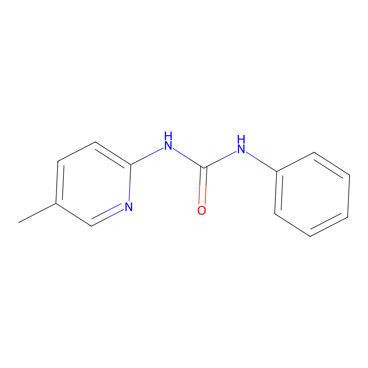 1-(5-Methylpyridin-2-yl)-3-phenylurea molecular structure, CAS 35466-44-5