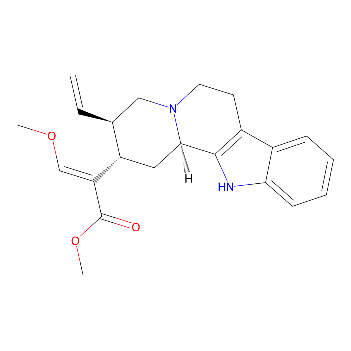 Hirsuteine molecular structure, CAS 35467-43-7
