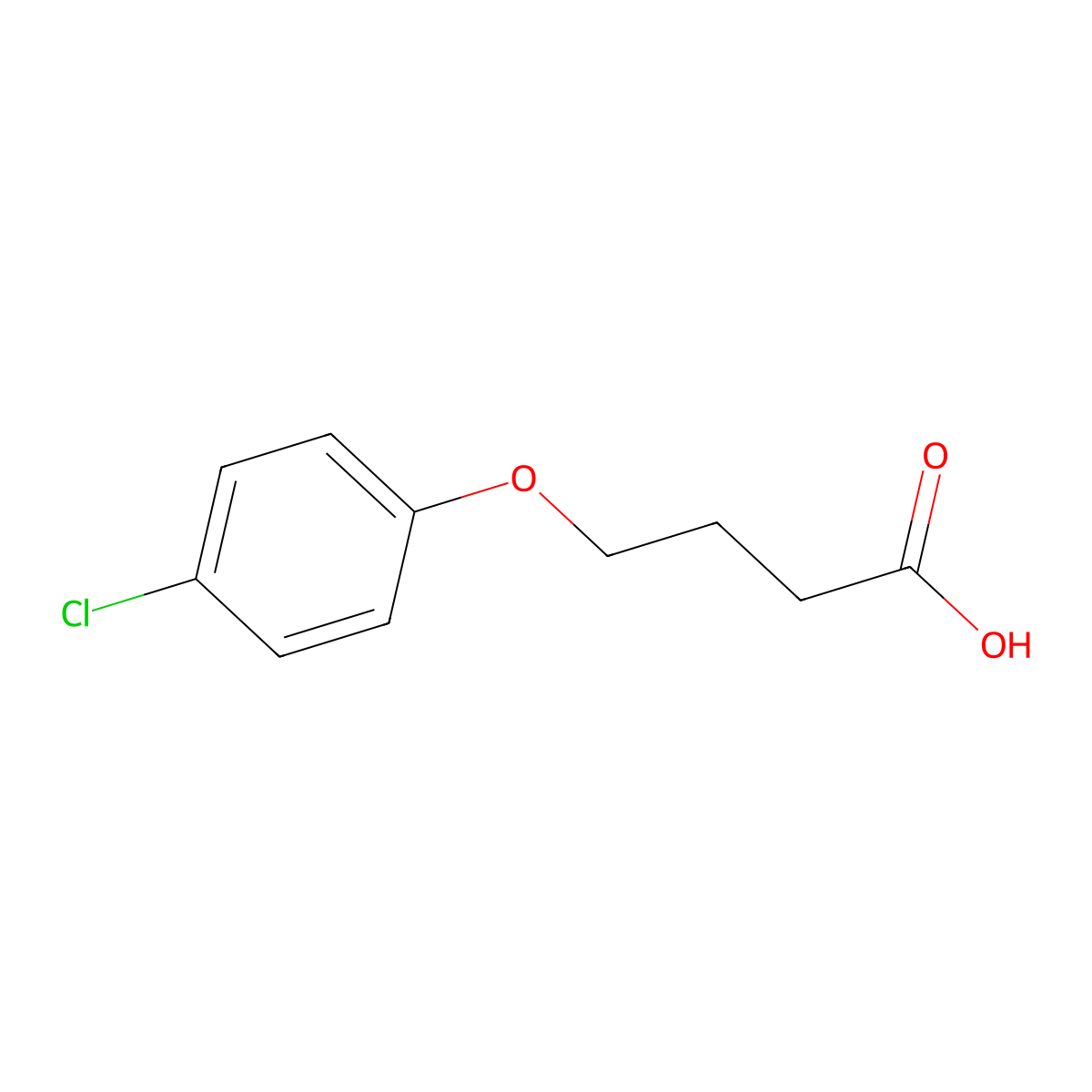 4-(4-Chlorophenoxy)butanoic acid molecular structure, CAS 3547-07-7